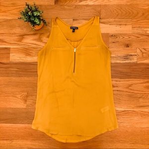 Express Mustard Yellow Sleeveless Top Size Small